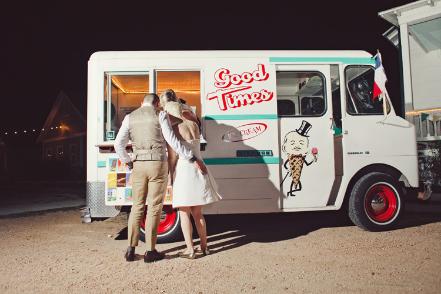 vintage ice cream truck wedding